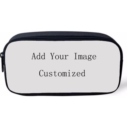 Women 's zipper cosmetic bag 3D printing customizable cosmetic case adapted student pencil case office school stationery