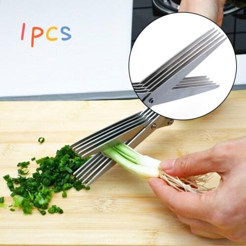 Kitchen accessories 5-tier kitchen knife kitchen scissors chopped shallot cutter seaweed vegetable peeler