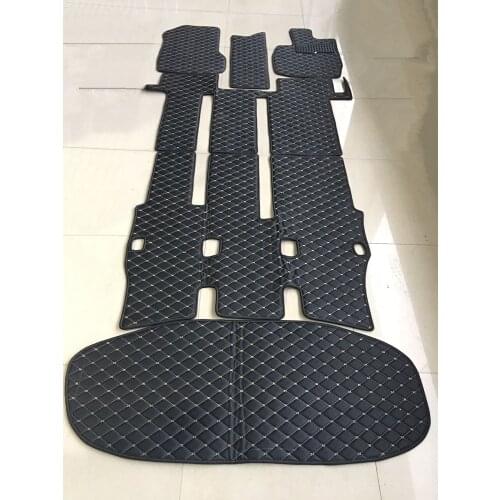 Best quality! Full set car floor mats for Right Hand Drive Toyota Voxy R60 R70 2013-2001 7 8 seats waterproof durable carpets