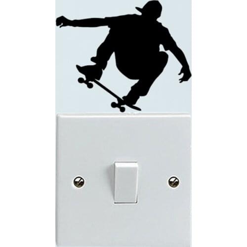 Skater Man Sport Fashion Livingroom Wall Decal Vinyl Switch Sticker 6SS0439