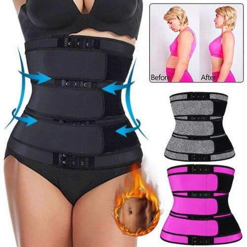 Neoprene Sauna Waist Trainer Corset Sweat Belts For Women Body Shaper Slimming Corset Weight Loss Compression Trimme Belt