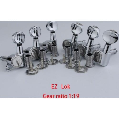 NEW Wilkinson CR WJN-05 Electric Guitar Machine Heads Tuners 1:19 Mini Oval Tuner for ST TL Silver Tuning Pegs ( With packaging