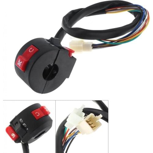 22MM Durable Motorcycle Handlebar Electric Fog Light Start Steering Wheel Control Switch for 110CC Motorcycle / ATV