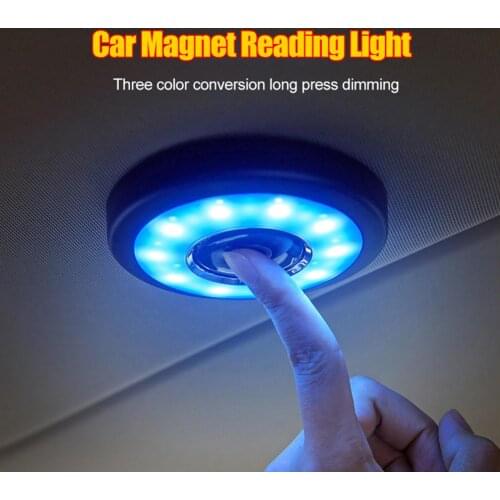 Rechargeable Car Auto Interior Magnetic Ceiling Dome Lamp LED Reading Light