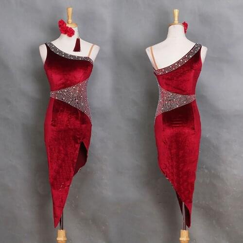 2020 Latin Dance Dress Women Women Regata Feminina Dance Wear Roupa De Ginastica Lady Ballroom Cha Cha Rumba Samba Dance Costume