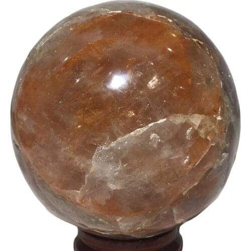 Rainbow Natural Sphere Fire Quartz Home Furnishing Decoration Red Gemstone Globe Reiki Masters Healing Crystal Ball