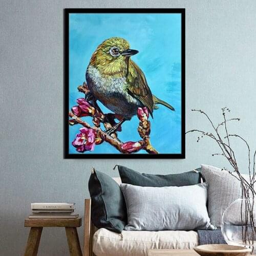 Paint by number art painting by numbers Art animal bird plant flower tree porch restaurant decompression flower