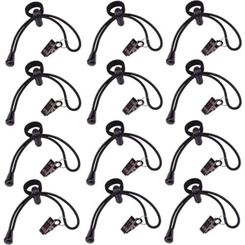 8Pcs/Pack Background Cloth Clamps Photography Work Room Backdrop Clips Holder 200mm/9inch Adjustable Elastic Cord
