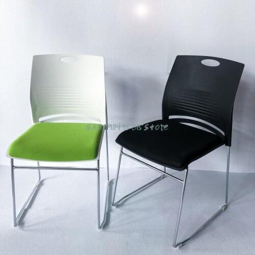 Backrest Chair Training Chair Solid Steel Frame Conference Negotiation Chair Student Computer Office Chair Home Chair Stool