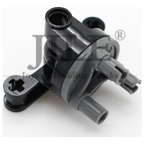 Technic Steering Wheel Hub Holder with 2 Pin Holes and 2 Axle Holes 23801 c01 DIY Building Bricks Blocks Compatible Assembles