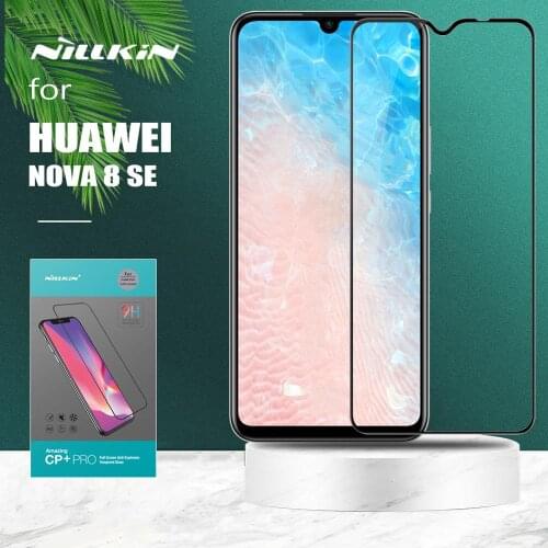 For Huawei Nova 8 SE Glass Nillkin CP+ Pro 2.5D Full Cover Tempered Glass Screen Protector for Huawei Nova 8 SE HD Glass Film