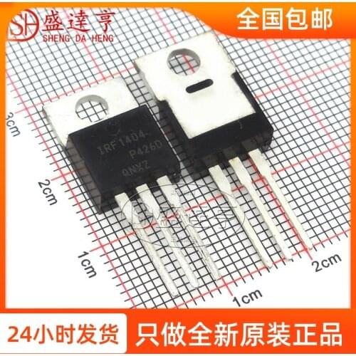 10Pcs/Lot IRF1404PBF IRF1404 40V TO-220 DIP MOSFET Transistor NEW Original In Stock