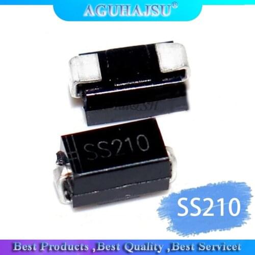 100PCS SS210 100V 2A SMA SR2100 DO-214AC SMD