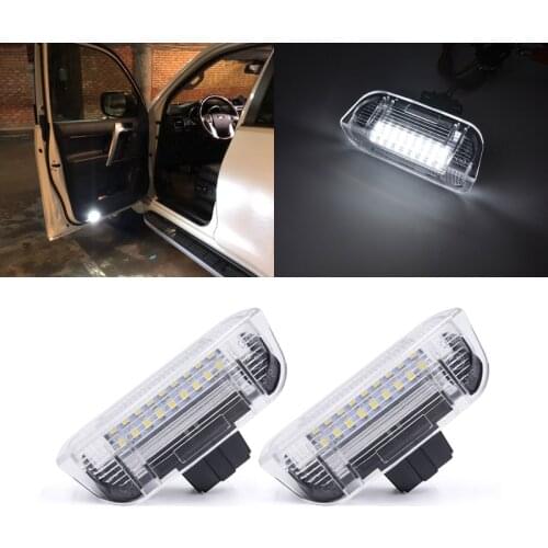 2PCs SMD LED Door Welcome Courtesy Warning Lights For VW Golf MK5 MK6 GTI Passat CC Eos Tiguan Touareg Sharan MK2 Scirocco Jetta