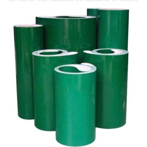 500x200x1mm PVC Green Food Grade Light fFat Line Industrial Conveyor Belt