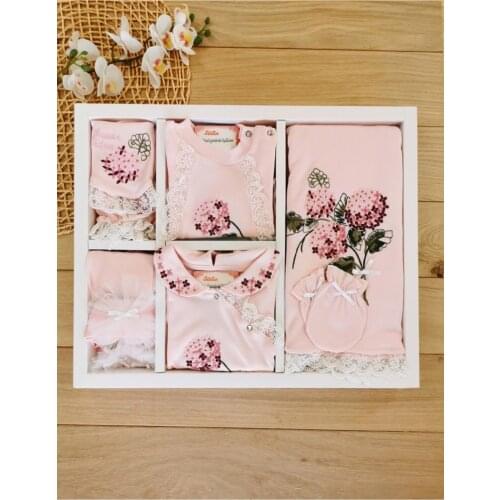 Authentic Baby Girl Natural Kanaviçeli 10 Piece Hospital Output for Newborn Bay Soapy The Zibin Set luxury 100 Cotton High quality