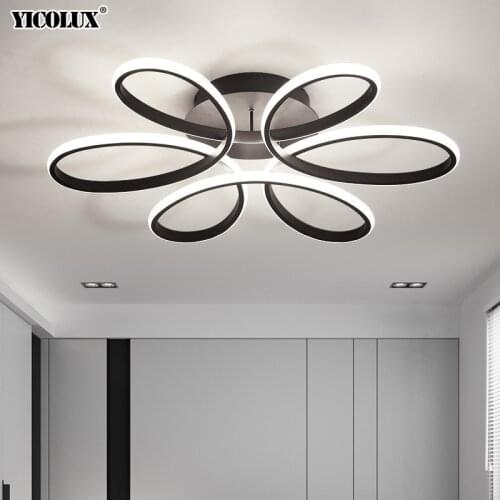 White/Black/coffee LED Ceiling Light for Living room Bedroom Dimmable with remote control AC85-265V indoor lighting Ceiling Lamp