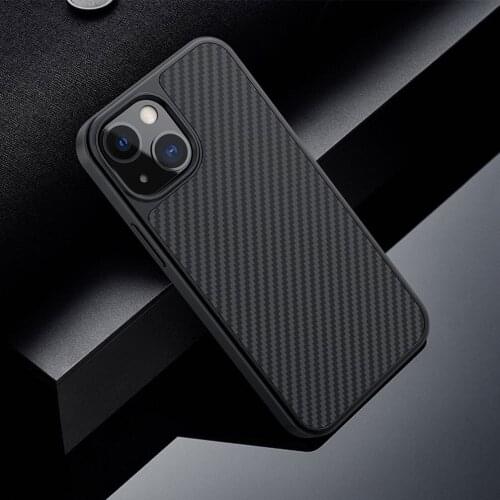 For iPhone 13 Pro /13 Pro Max Case Nillkin Synthetic Fiber Case Thin Light PC+TPU Protective Cover For iPhone 13 /13 mini Shell