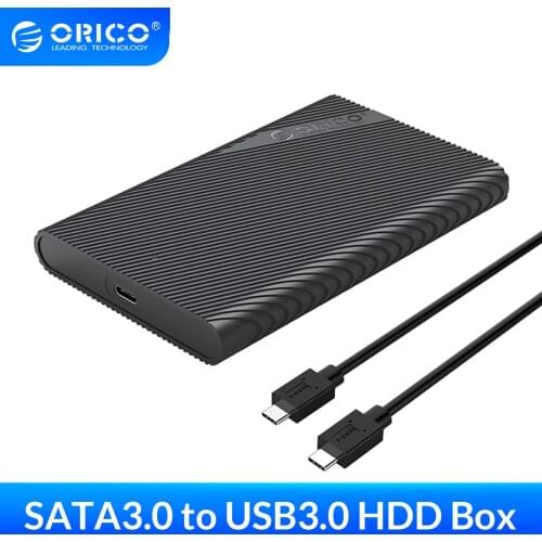 ORICO HDD Case Type C SATA to USB 3.1 2.5" HDD Box 5Gbps External Hard Drive Enclosure for HDD SSD Hard Disk Case Support UASP