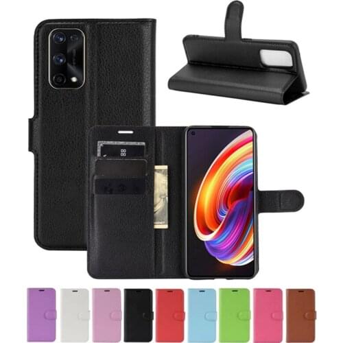 Cases For Leather Case For OPPO Realme X7 7 Pro 5G Cover Filp Wallet PU Leather Case For For Realme7 Realme 7 Pro Holder Stand