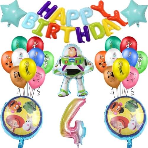 Disney Toy Story Foil Balloons Birthday Party Decorations Supplies Aluminum Foil Balloons Kid Favor Gifts Baby Shower party