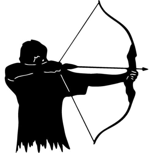 LLY-0948 Stimulate Archery Bow Hunting Vehicle Modeling Decals PVC Personality Reflective Waterproof Self-adhesive Cars Stickers