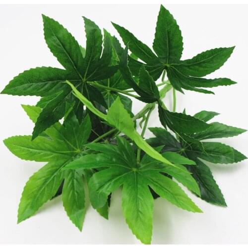 Home Garden Fake Plant Simulation 8 leaf Green Plant Artificial Fern Flower Wall Hanging Plants home wedding