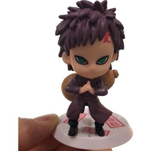 Naruto Sabaku No Gaara Q Version Anime Action Figure Model 7.5CM PVC Mini Statue Collectible Toy Figma Doll Gift Free Shipping