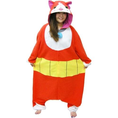 Authentic Yokai Watch Cat Halloween Costume Onesie Japan for adult Cosplay Free Size Pajamas For Christmas Gift