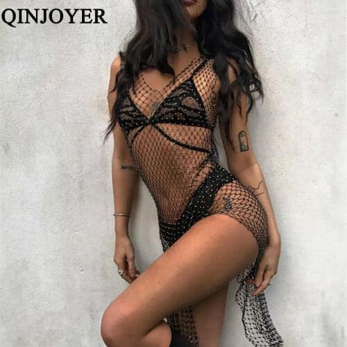 QINJOYER Swimwear With Rhinestones