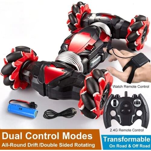 RC Car 4WD Radio Control Stunt Car Gesture Induction Twisting Off-Road Vehicle Drift RC Toys With Light & Music