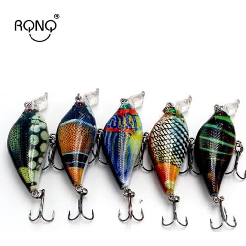 RQNQ 1pcs Lures 6.5cm 8.6g Swim Action Wobblers Fishing Lures for Pike Musky Hard Plastic Artificial Bait