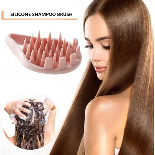 Silicone Hair Comb Head Body Root Itching Scalp Massage Shampoo Brush Anti-Dandruff Hair Washing Comb SPA Household Accessories