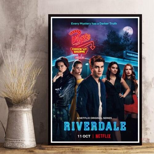 Modern Decorative Painting Silk HD Canvas Home Wall Poster Picture Riverdale Fashion TV Print Canvas
