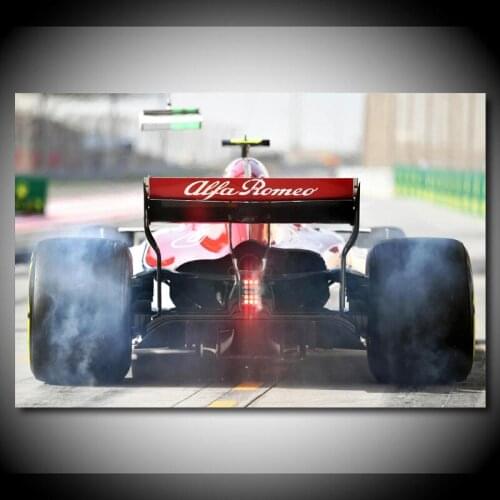 Modern Wall Art Canvas Paintings Formula one Sport Sauber C37 Back view Wheel Smoke Picture Living Room Decor Posters and Prints