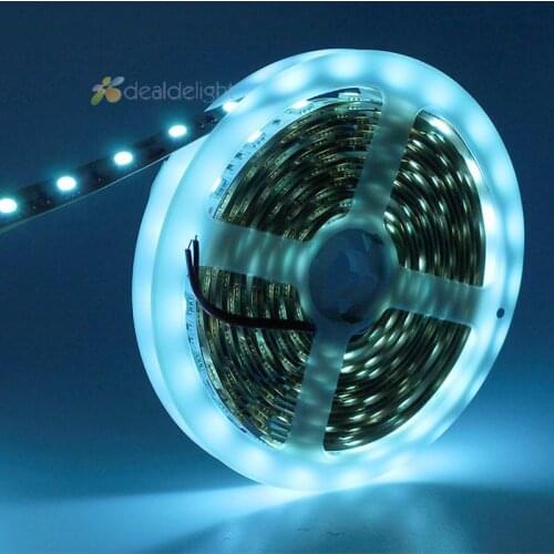 5m 5050 SMD 300Leds Ice Blue LED strip,60led/m DC12V IP20 / IP67 waterproof For Car and home lighting