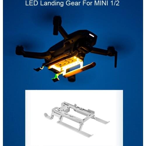 LED Foldable Landing Gear Increase Extended Legs Rechargeable Night Flight for DJI Mavic MINI 2 / Mavic MINI Drone Accessory