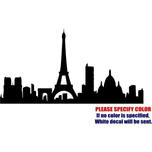 PARIS SKYLINE CITY Decal Sticker Vinyl JDM Funny Window sticker 13cm