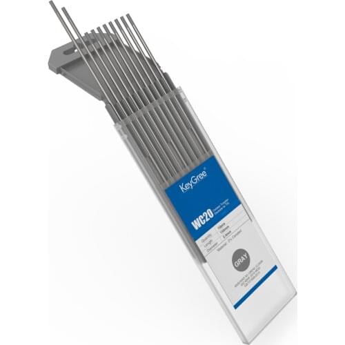 KeyGree 150mm 2.4mm Composite Head Tungsten Electrode 5 Color Code Tungsten Needle Tungsten Rod for TIG Gun