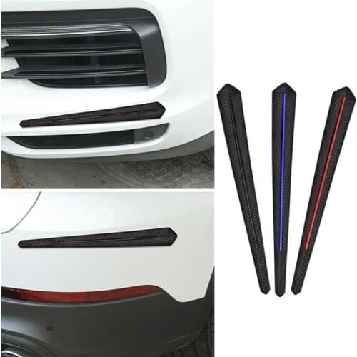 1 Pair Car Front Rear Bumper Anti-Collision Strip Auto Guard Corner Protection Strips Scratch Automobiles Exterior Accessories