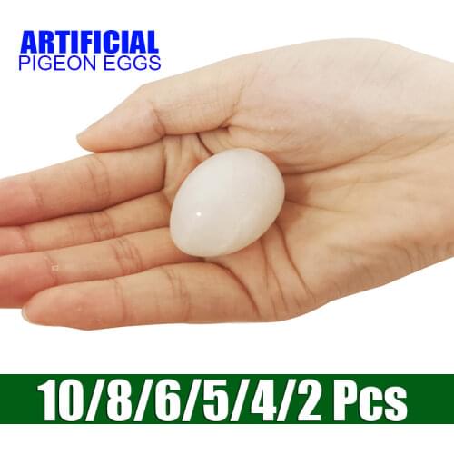 2 pcs Nesting egg Solid plastic poultry feeding supplies false eggs simulation solid pigeon eggs egg drawing Painted egg