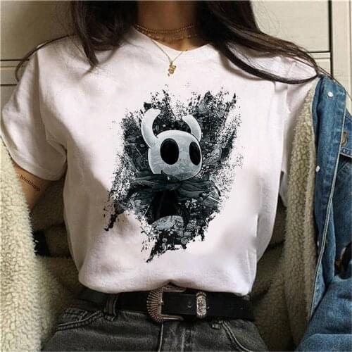 2021 Hollow Knight T-Shirts Japanese Anime T-shirts Women Short Sleeve T Shirts Tops Female Harajuku Graphic Kawaii T Shirts