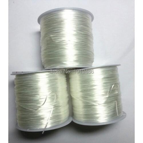 3 Rollsx80M /rolls White color Elastic line Stretch Elastic Beading Cord/String/Thread 0.8mm/diy,Free shipping