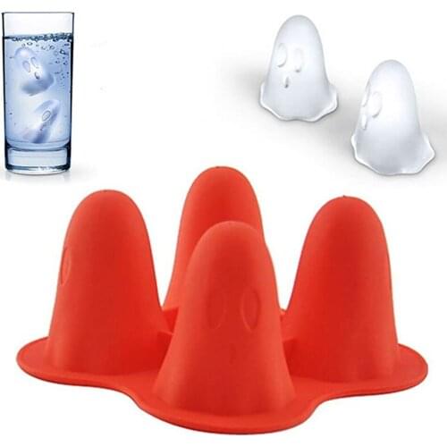 3d Ghost Mold Silicone Ice Cream Maker Chocolate Mold Ice Cream Tray Diy Tool Whiskey Wine Cocktail Ice Maker Bar Accessories L3