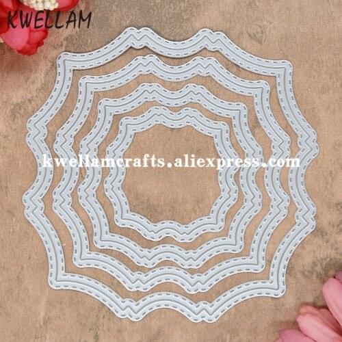 4pcs Outside and Inside B Frame Metal Die cutting Dies For DIY Scrapbooking Photo Album Embossing Folder 8072614