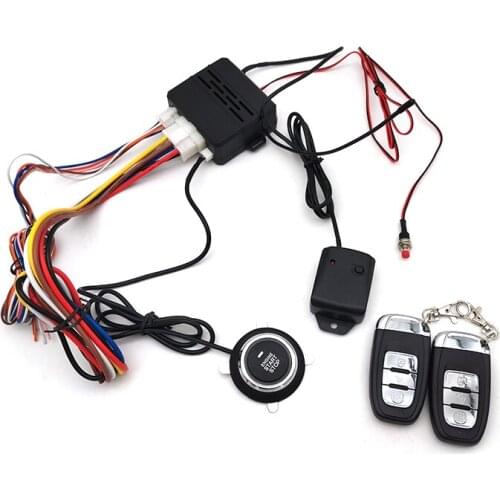 Car Security Ignition Engine Start Push Button Remote Kit
