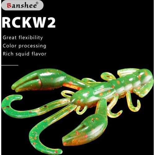 Banshee 2.1g/ 51mm Soft Lure Shad Bass Fishing Lure Artificial Bait For Pike Wobbler Fishing Bait Plastic Silicone Lures Smell