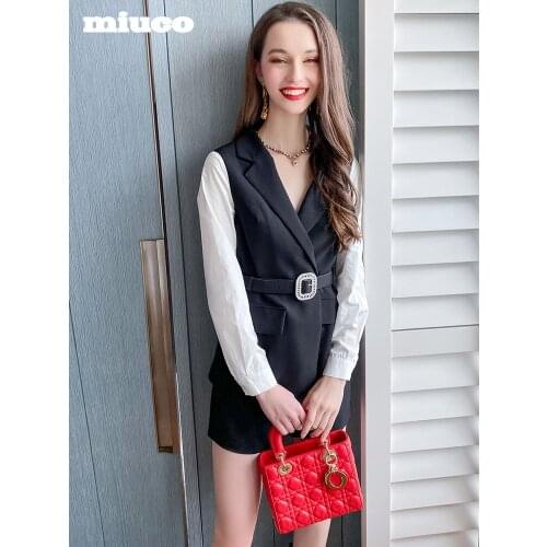 Contrast shirt stitching waistband Blazer+Wide leg shorts suit 2021 springk High Quality Top Quality