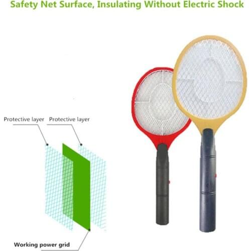Electric Fly Swatter Handheld Electronic Swat Bug Mosquito Insect Wasp Zapper Killer P15D