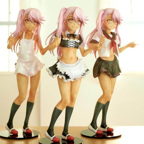 GK Figure Resin White Model WF2018 Summer Magical Girl Little Black Chloe White Model